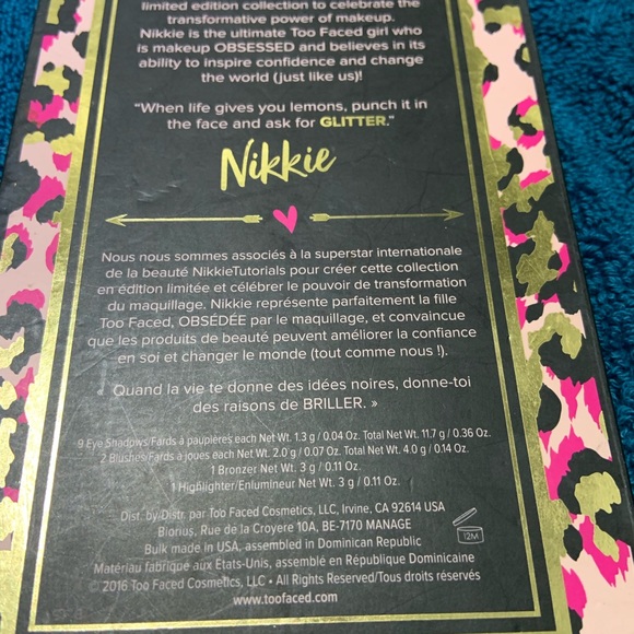 Too face pallet - Picture 5 of 5